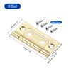 sourcing map 8Pcs 2x1 Inch Door Hinges Non-Mortise No Noise