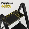 FAHKNS Black 2 Step Ladder, Aluminum Light Folding 2 Step