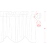 Serenta Classic Embroidery Valance, 60"x19" (Lilac Roses)