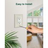 TREEWELL 6-Pack Decorator Outlet Cover Plate, Decorative Switch Plates and