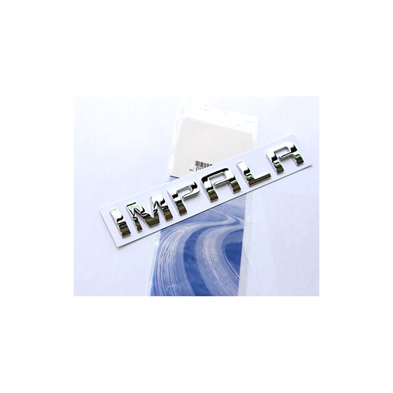 1x OEM Chrome Impala Nameplate Letters Emblem Badge Glossy 3D
