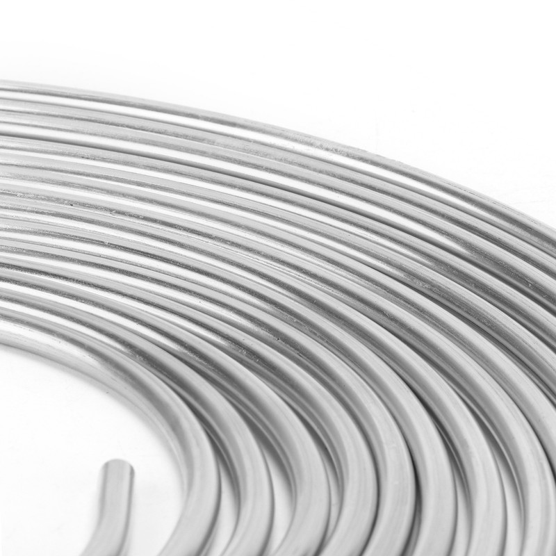 25ft Brake Line Tubing Copper Nickel Plated 3/16in OD Coil
