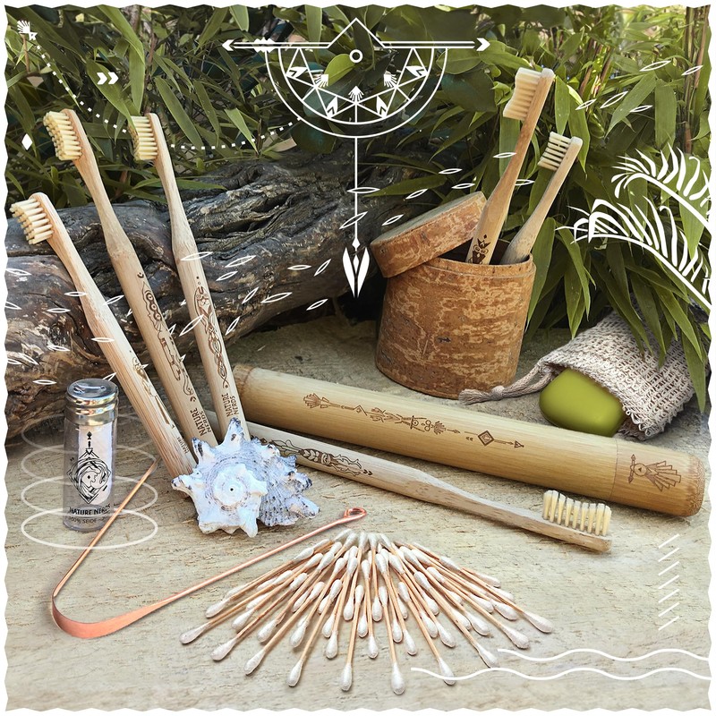Nature Nerds - Cotton Buds (800 Pieces) Made of Bamboo