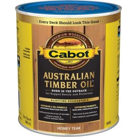 FixtureDisplays Cabot 19458 qt Honey Teak Australian Timber Oil Wood Finish