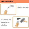 40pcs Round Heavy Duty Nail-on Felt Pad for Furniture Chair