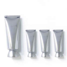 Aspire 4 Pack 3.4 OZ/100 ML Silver Cosmetic Cream soft Tube with Twist Cap