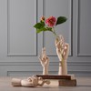 Jointed Hand Plant Holder Flexible Eye Catching Wooden DIY Plant