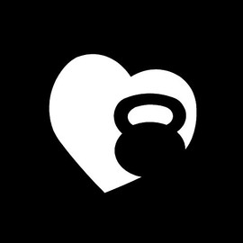 Kettlebell Heart Vinyl Decal by stickerdad® - Size: 4", Color: Reflective White - Windows, Walls, Bumpers, Laptop, Lockers, etc.