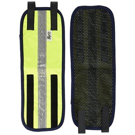 Battles HY Viz Leg Bands - Yellow/Navy, One Size