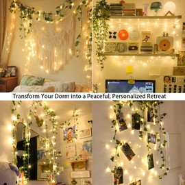 Twilestia Christmas String Lights Plug in, 100 LED Twinkle Lights Outdoor Waterproof, Fairy Lights for Bedroom, Classroom, Dorm, Wall, Christmas Tree, Wedding, Warm White