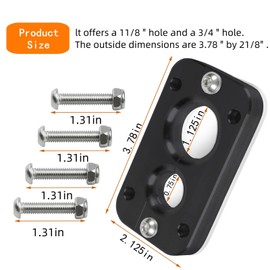 01232023 for Holley Terminator X Max Black Billet Aluminum Firewall Pass Through, Eliminates Grommets in Firewall-Bulkhead Wiring Harness