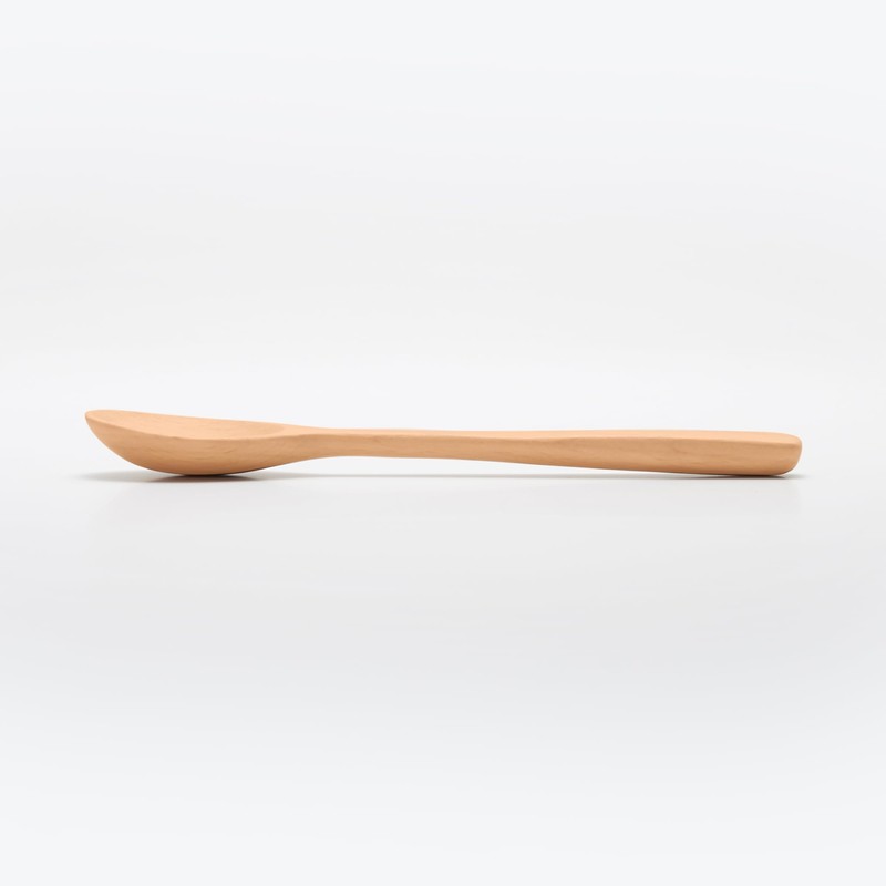 MUJI 44637838 Beech Wood Teaspoon, Approx. 5.3 inches (13.5 cm)