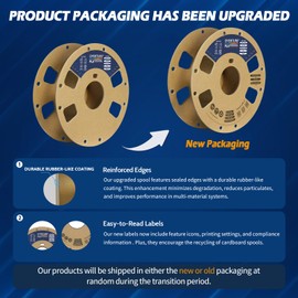 OVERTURE PLA Plus (PLA+) Filament 1.75mm PLA Professional Toughness Enhanced PLA Roll, Cardboard Spool, Premium PLA 1kg(2.2lbs), Dimensional Accuracy Probability +/- 0.02mm (Chocolate)