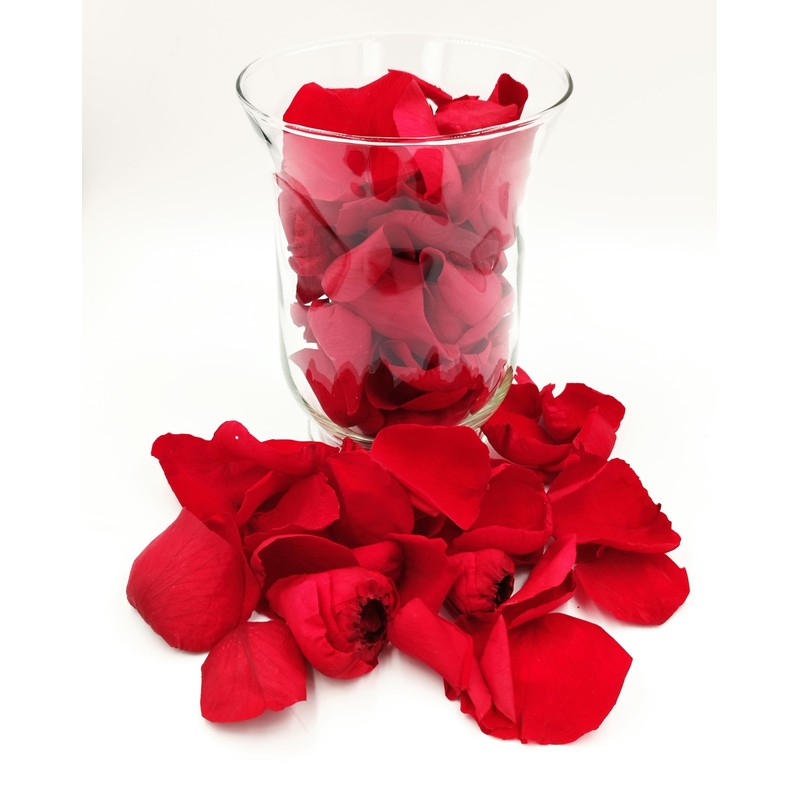 Rosen-Te-Amo Real Red Rose Petals, 30 g, Preserved Rose Petals,