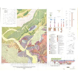 Historic Pictoric Map : Geologic map and fold- and Thrust-Belt Interpretation of The Southeastern Part of The Charlie River Quadrangle, East-Central Alaska, 1992 Cartography Wall Art : 24in x 18in