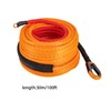 RudiUsoy Synthetic Winch Rope Cable Kit, 3/8'' 100FT 23809LBS Winch