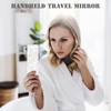 Delicate Compact Travel Vanity Mirror for Girls Women Men, White