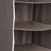 Relaxdays Wardrobe Hanging Shelf, 6 Compartments, Fabric, H x W