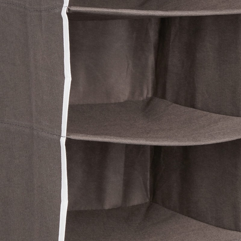 Relaxdays Wardrobe Hanging Shelf, 6 Compartments, Fabric, H x W