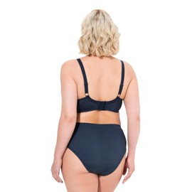 Ulla Popken Women's Underwired Soft Cup B-E Bra, midnight blue