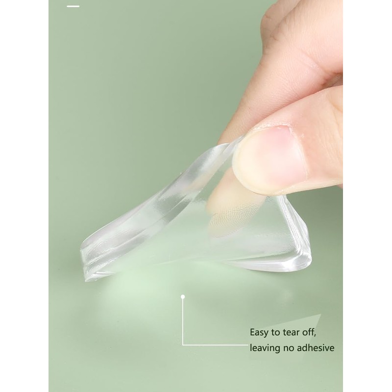 WLERIR Clear Door Knob Wall Protector, 6 Pack, Self-Adhesive Rubber