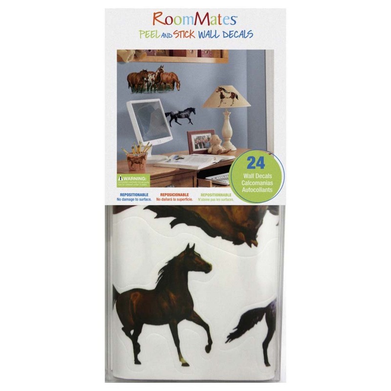 RoomMates RMK1017SCS Wild Horses Peel and Stick Wall Decals