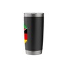 Eritrea Germany Flag Eritrean German Zipper Stainless Steel Insulated Tumbler