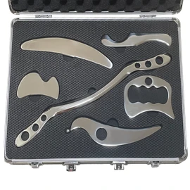 Gua sha Set, IASTM Tool Gua Sha Stainless Steel Muscle Scraper Set of 6 Picese for Soft Tissue Therapy and Reduce Arms,Legs,Back, Shoulder Muscle Pain(6CXIAO pcs)……