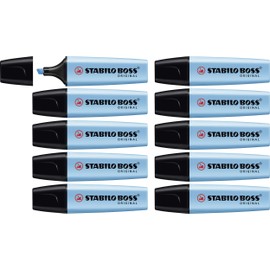 Highlighter - STABILO BOSS Original Blue Box of 10