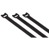 Pack of 20 Black Velcro Cable Ties Reusable 10mm x