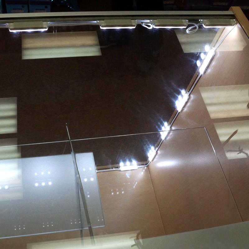 Crystal Vision Premium Pre-Installed LED Kit for Showcase, Display Case,