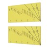 2set Seam Guide Ruler Strong Magnetic Stainless Steel Transparent Acrylic