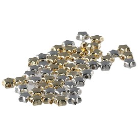 YYlingx 400Pcs Star Spacer Beads Star Beads, Star Shape Loose Beads, Five-Pointed Pendant, DIY Jewelry Necklace Bracelet Accessories Crafting