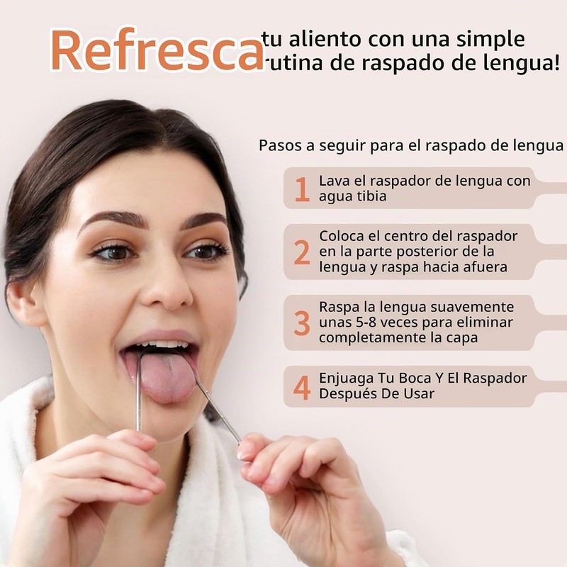 Rascador de lengua MasterMedi MM_TC_Master – acero inoxidable, kit 3