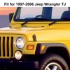RT-TCZ Black Honeycomb Mesh Front Grill Inserts Kit for 1997-2006