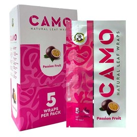 Camo Natural Leaf Herbal Papers 6/5ct Packs Chamomile&Mate 30pc Passion Fruit