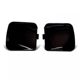 2Pcs Right + Left Side Front Bumper Tow Hook Eye Cover Cap for Toyota RAV4 2009 2010 2011 2012 (Black)