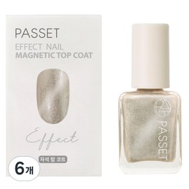 Facet Effect Nail Magnetic Top Coat, 6 pieces, 8ml / 파셋 이펙트 네일 마그네틱 탑 코트, 6개, 8ml