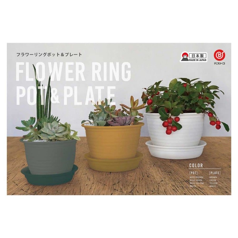 Bestco MA-3279 Plate for Flower Ring Pots, Saucer, No. 4,