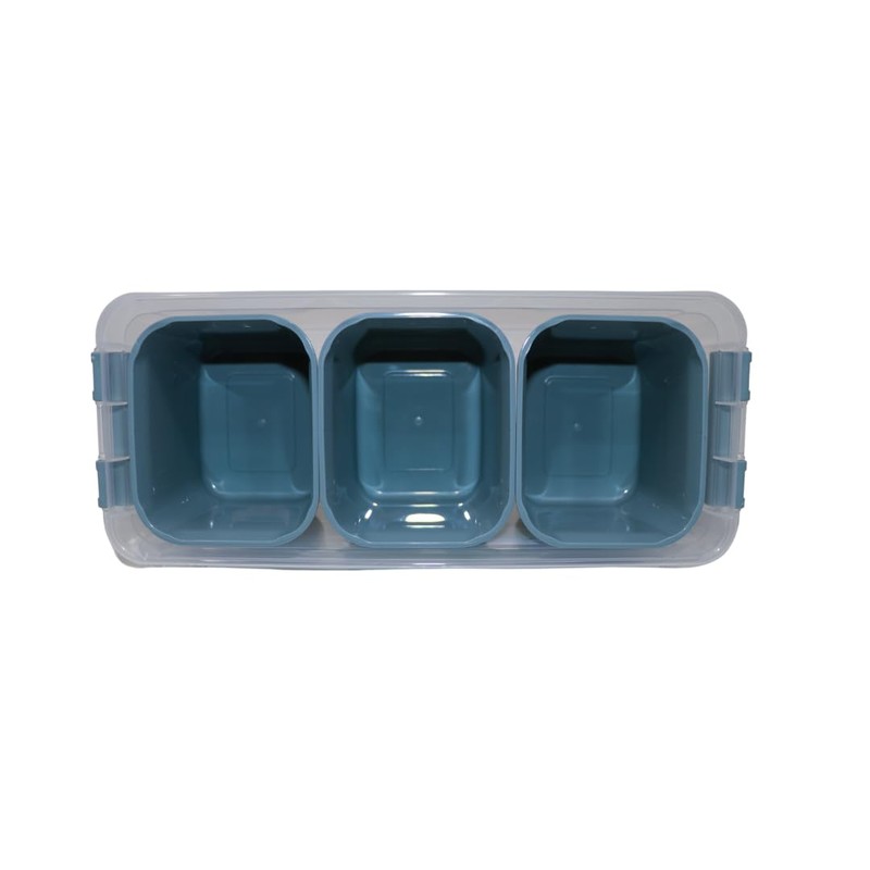 Vorratsbox/Aufbewahrungsbox Grand mit Innenschalen - GRAND (02 1065) 1,8l blau