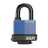 Ifam 044501B WP45 Weatherproof padlock, navy