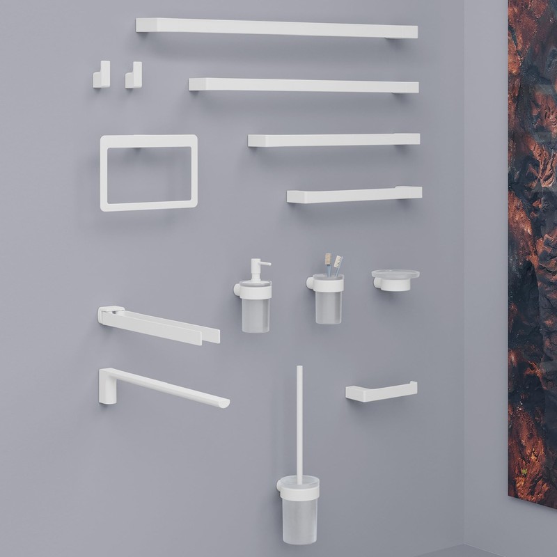 Gedy Pirenei Toilet Roll Holder Matte White