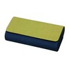 Pearl Glasses Case Green Hard Magnet Synthetic Leather 2 Piece