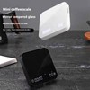 Teyearlife Mini Coffee Scale with Timer,Tempered Glass Surface,Rechargeable Espresso Scale