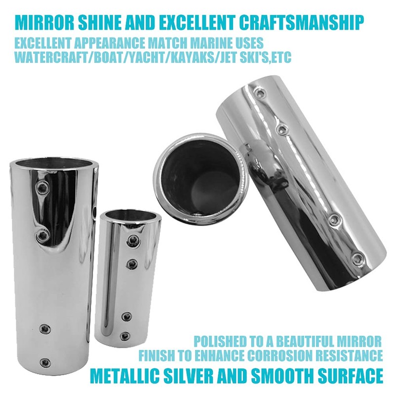 2PCS Straight Pipe Fitting Connector,WETOUN 1 Inch Malleable 316 Stainless
