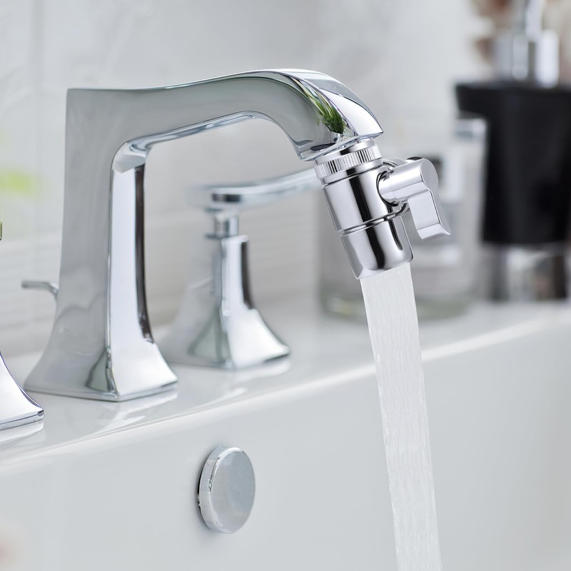 DOITOOL Faucet Diverter Valve with Aerator and Male Threaded Adapter,