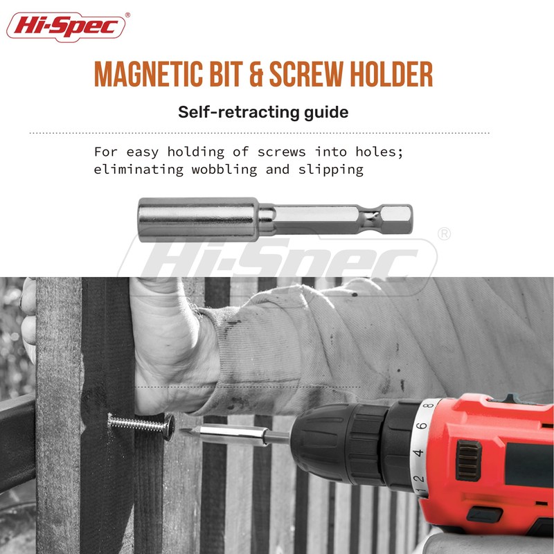 Hi-Spec 24pc HSS Metal Drill Bits & 1/4" Hex Shank