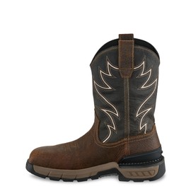 Irish Setter, Two Harbors, Men's, 11", Waterproof, Non-Metallic Safety Square Toe, Work Boot, Dark Beige 8.5 EE (Wide)