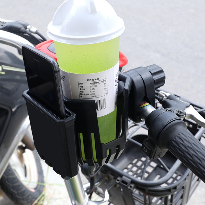 2 in 1 Bike Cup Holder Bicycle Handlebar Cup Holder