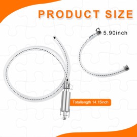 DBIGQ Brake Bleeder Hose with One Way Check Stopcock - Durable Brake Fluid Bleeding Tool Kit for Cars and Motorcycles, Includes 2 Hose 2 Spring Clamps and A Pair of Gloves